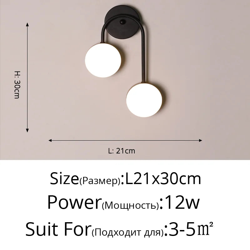applique murale style nordique en cuivre doré éclairage commercial led tamisée
