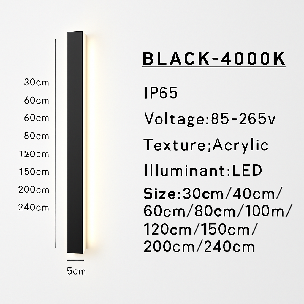 Applique murale étanche ip65 led jardin campagne  intérieur chambre salon