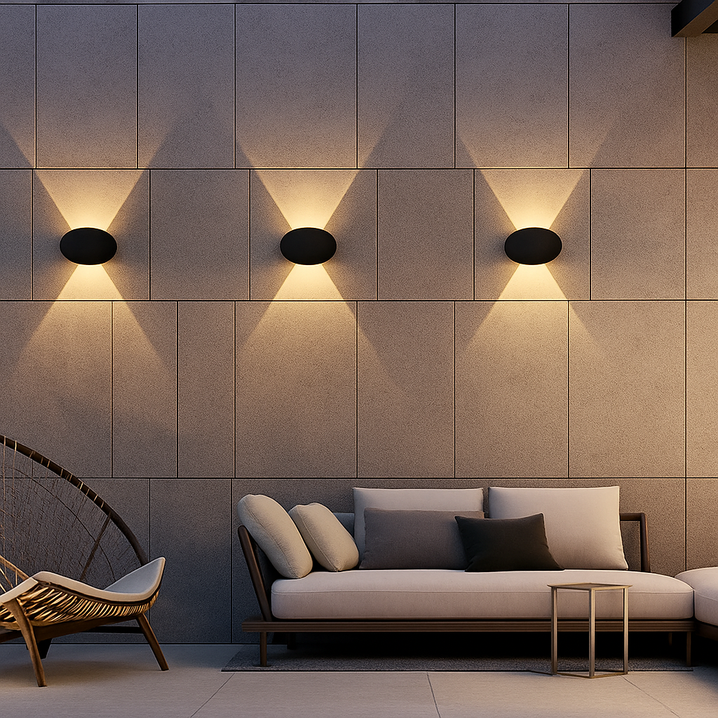 applique murale étanche pour intérieur et extérieur lumière chaude