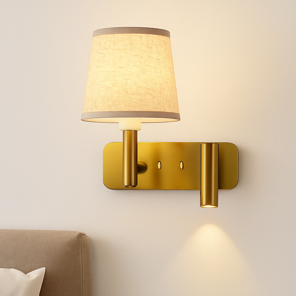 Applique murale Texture de luxe chambre mur liseuse étude spéciale Protection des yeux LED