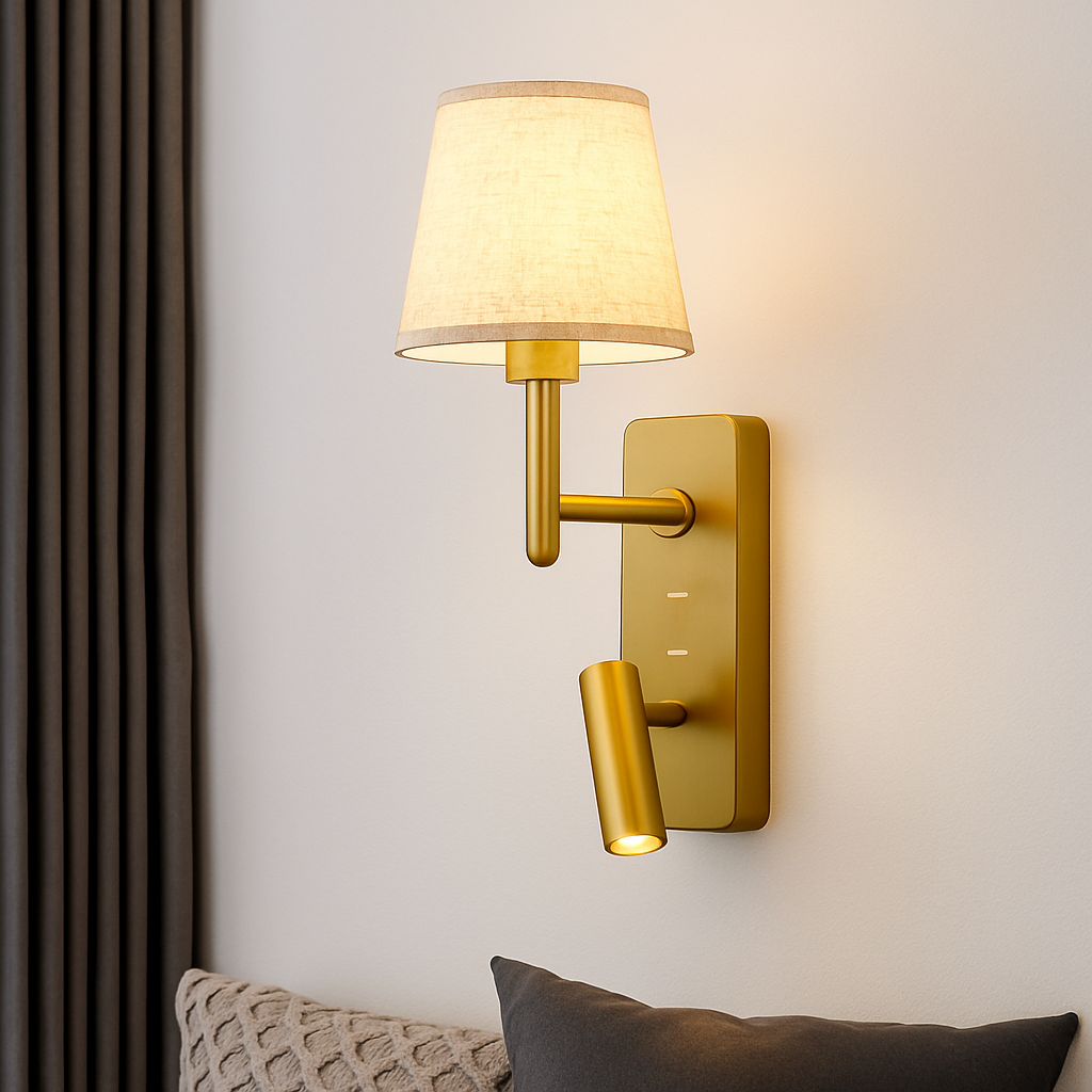Applique murale Texture de luxe chambre mur liseuse étude spéciale Protection des yeux LED