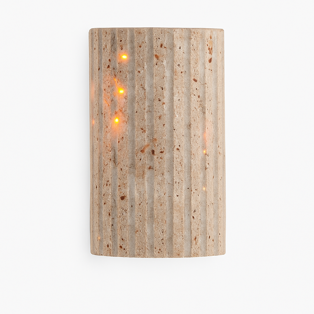 applique murale tridimensionnelle en pierre naturelle pour intérieur art déco