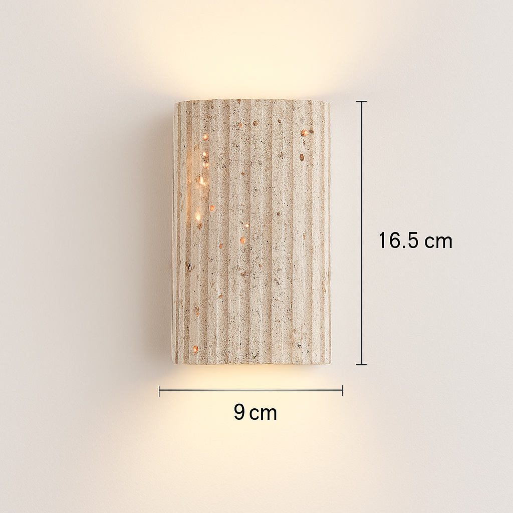 applique murale tridimensionnelle en pierre naturelle pour intérieur art déco