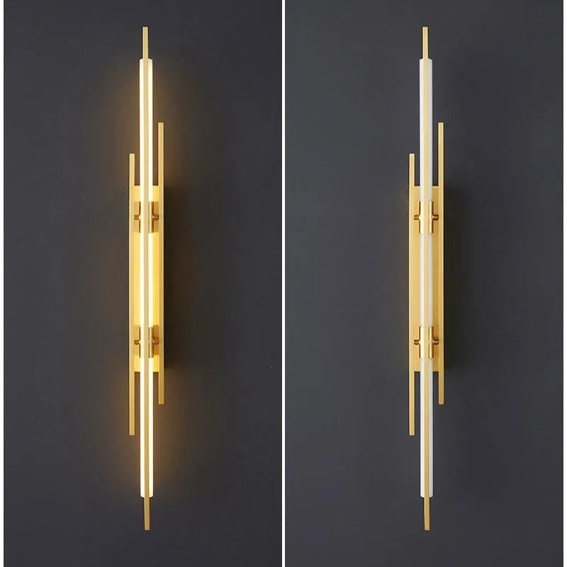 applique murale verticale à led en fer design élégant pour intérieur