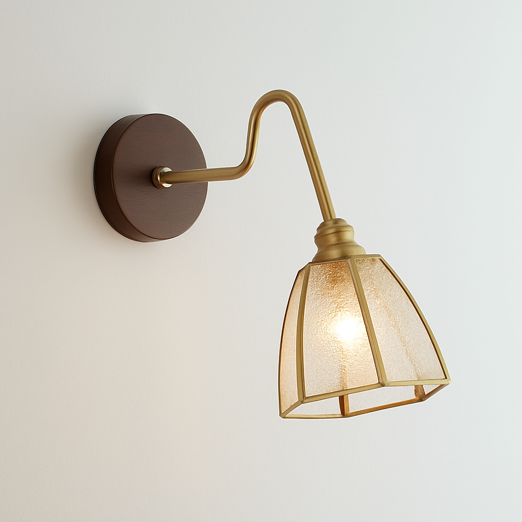 applique murale vintage avec chaîne et base en bois