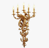 Applique murale Vintage bougie luxueuse applique murale pour hôtel Villa chambre support éclairage appliques murales lumières