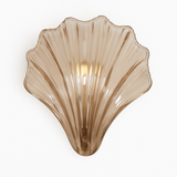 Applique murale vintage LED en verre style coquillage Glass
