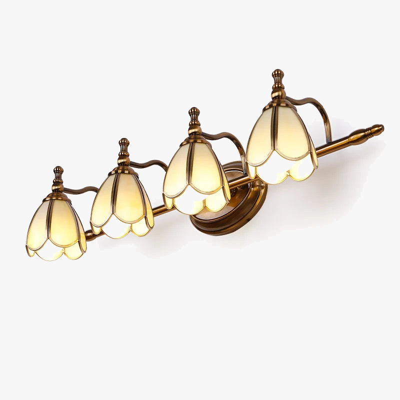 applique murale vintage miroir avec éclairage led pour maquillage