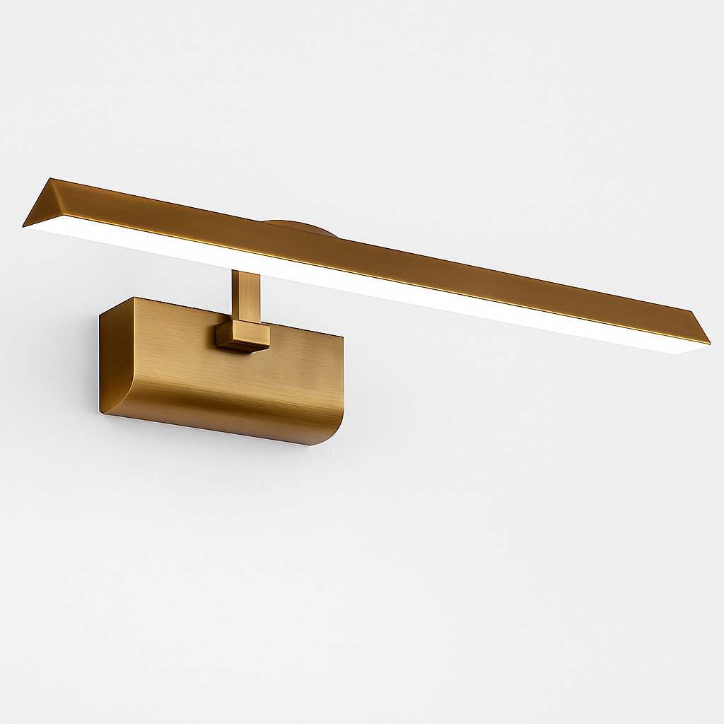 applique murale vintage triangle led lumière cosmétique bronze