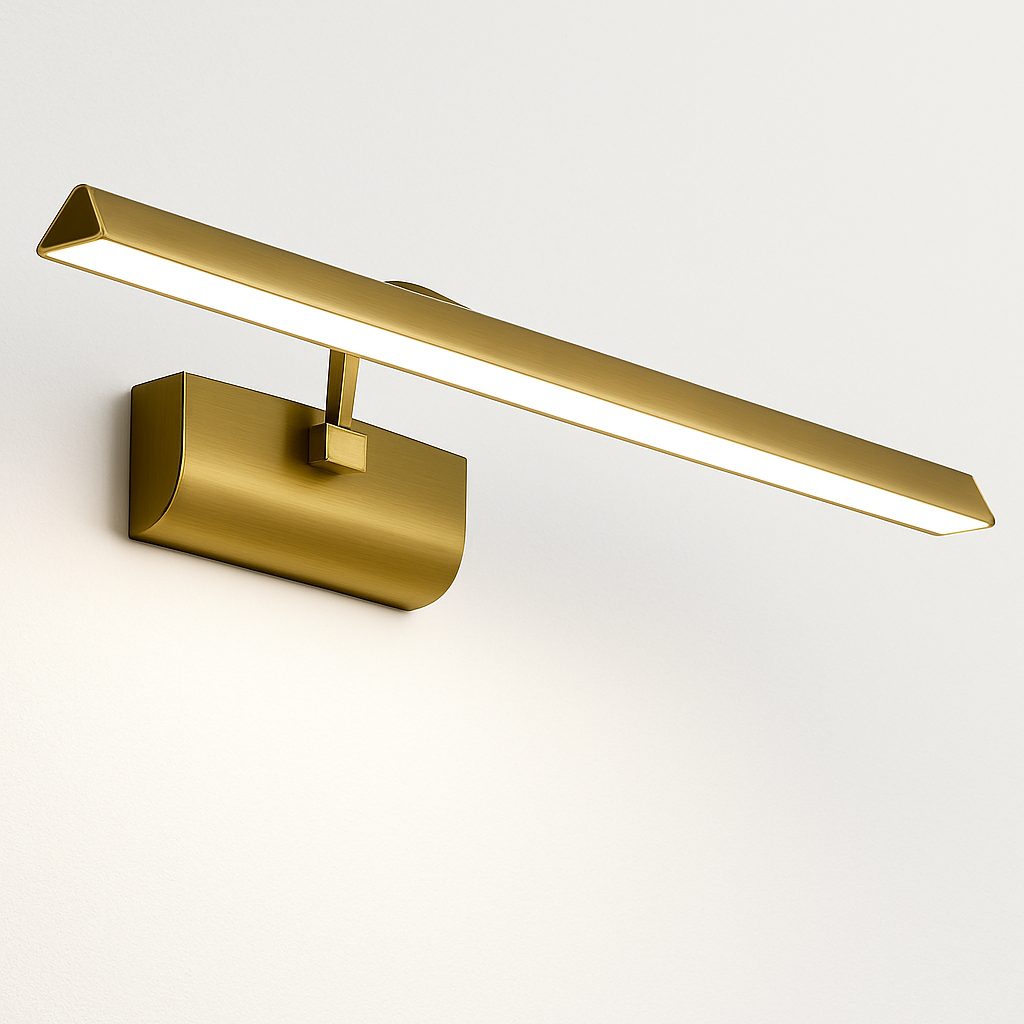 applique murale vintage triangle led lumière cosmétique bronze