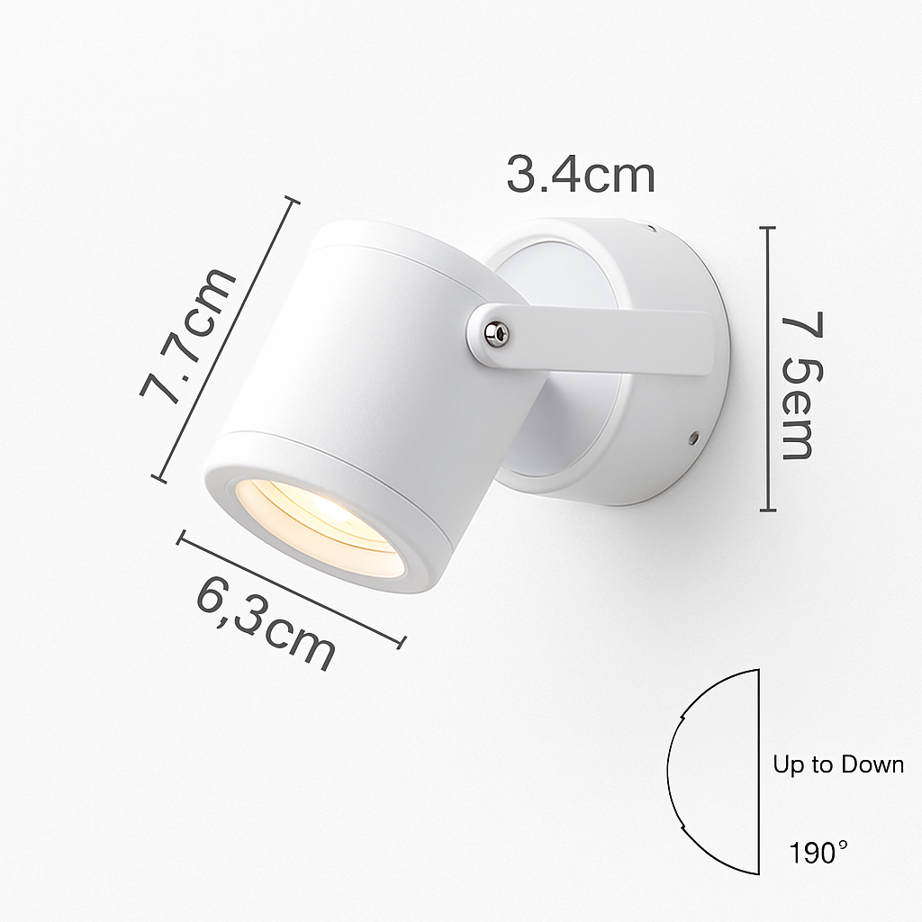 Applique spot à LED orientable Parsimony