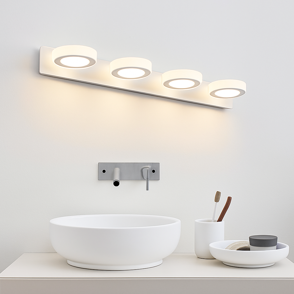 Applique à tableau et miroir avec LED en rond Desk