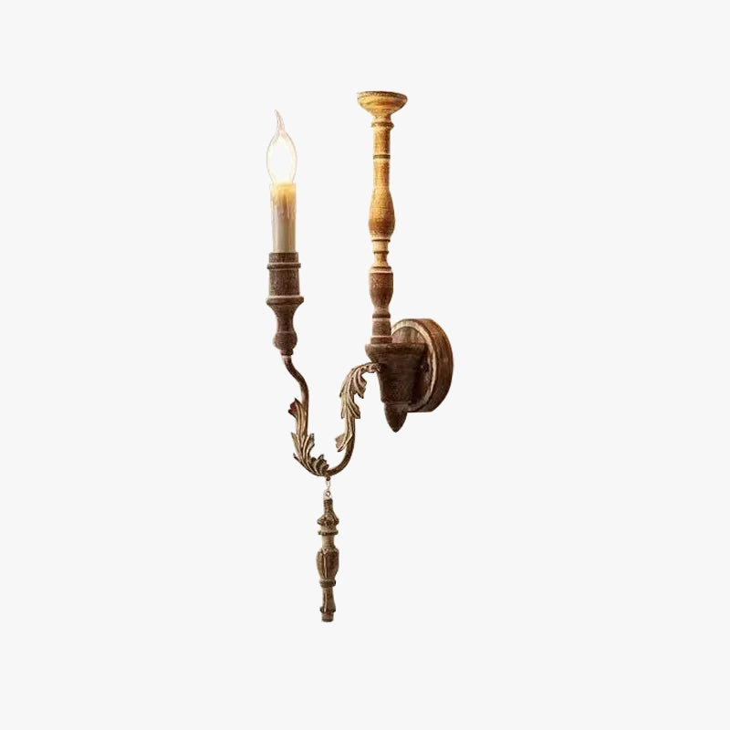 applique vintage en vieux bois style loft rétro américain