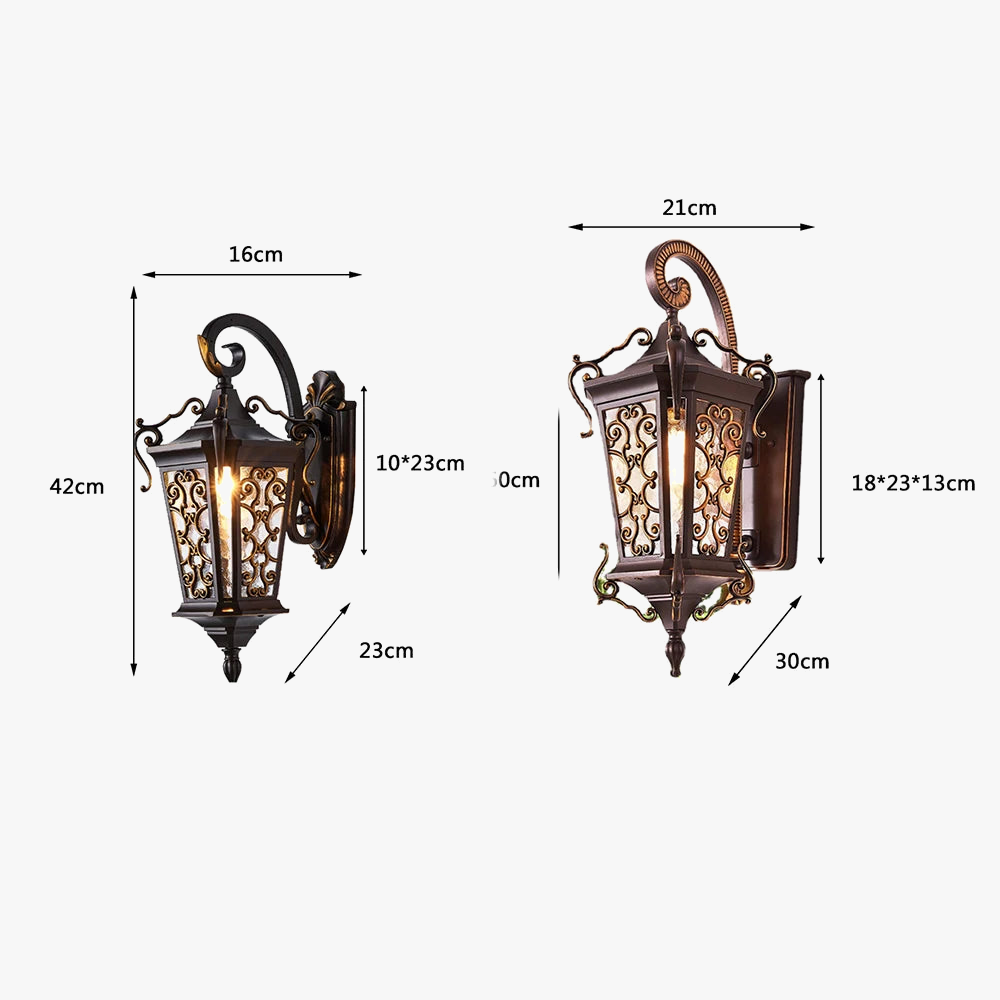 appliques murales extérieures super lumineuses pour jardin et balcon