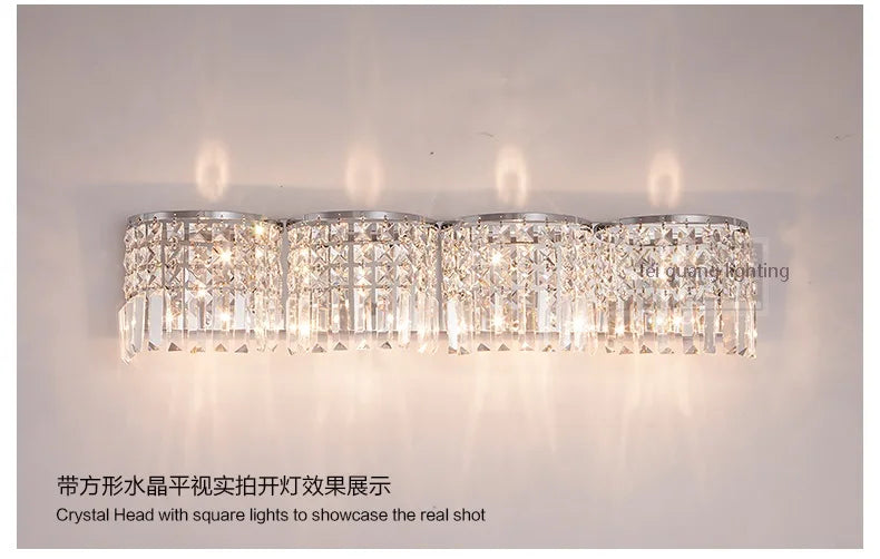 appliques murales modernes en cristal à led pour décoration intérieure