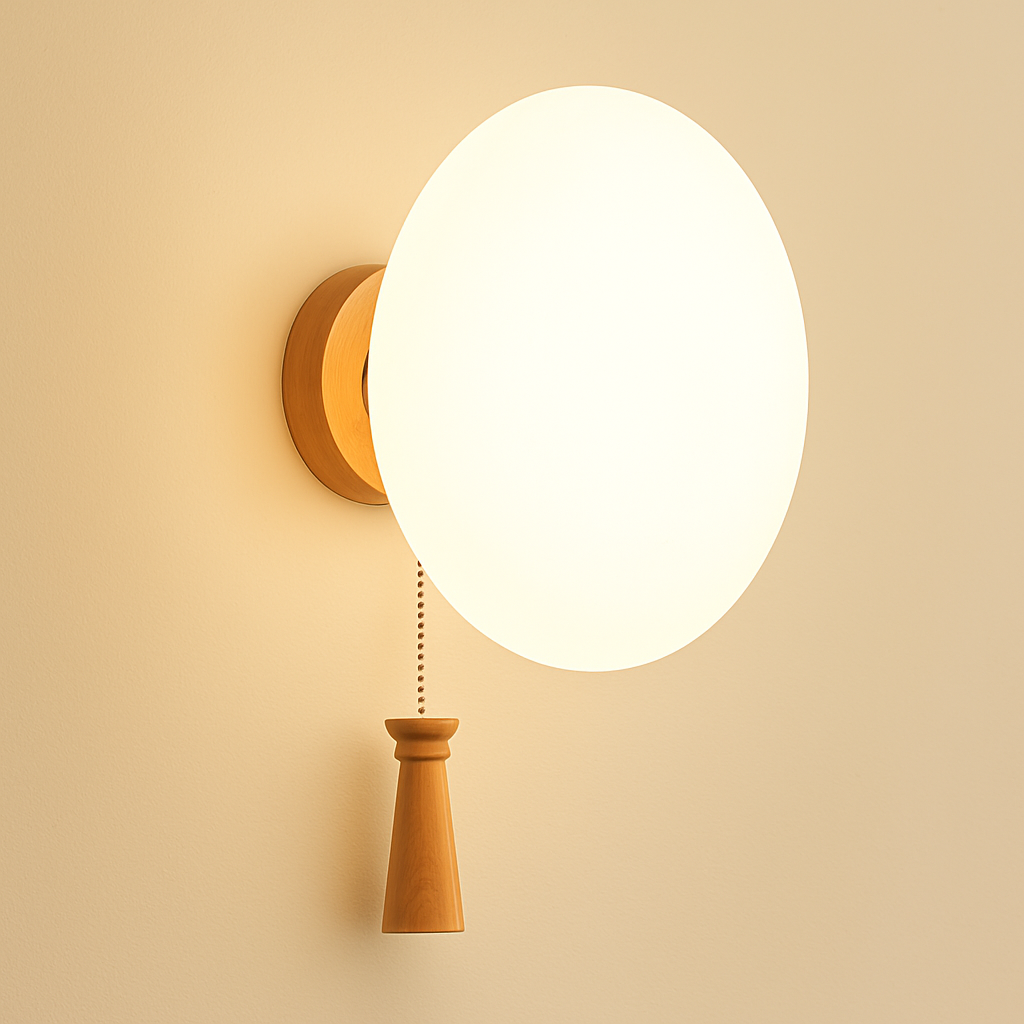artpad applique murale scandinave bois abat-jour verre décoration intérieure led