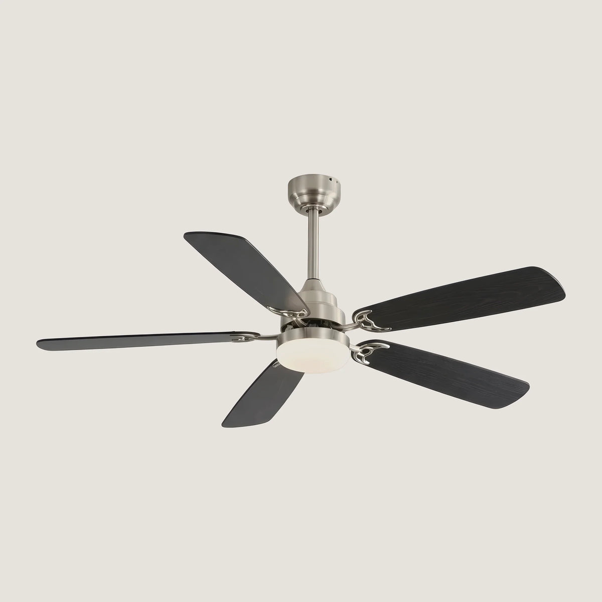 Ventilateur de plafond en bois et métal LED 132 cm — Airelle