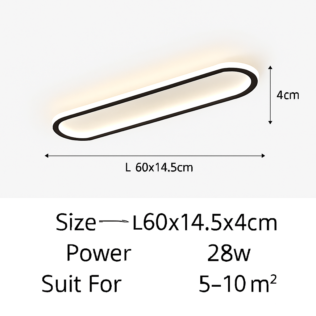 Bande LED moderne plafonniers éclairage intérieur pour chambre robuste couloir porche salon lampes maison Lustre décorer