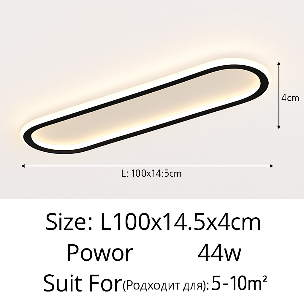 Bande LED moderne plafonniers éclairage intérieur pour chambre robuste couloir porche salon lampes maison Lustre décorer