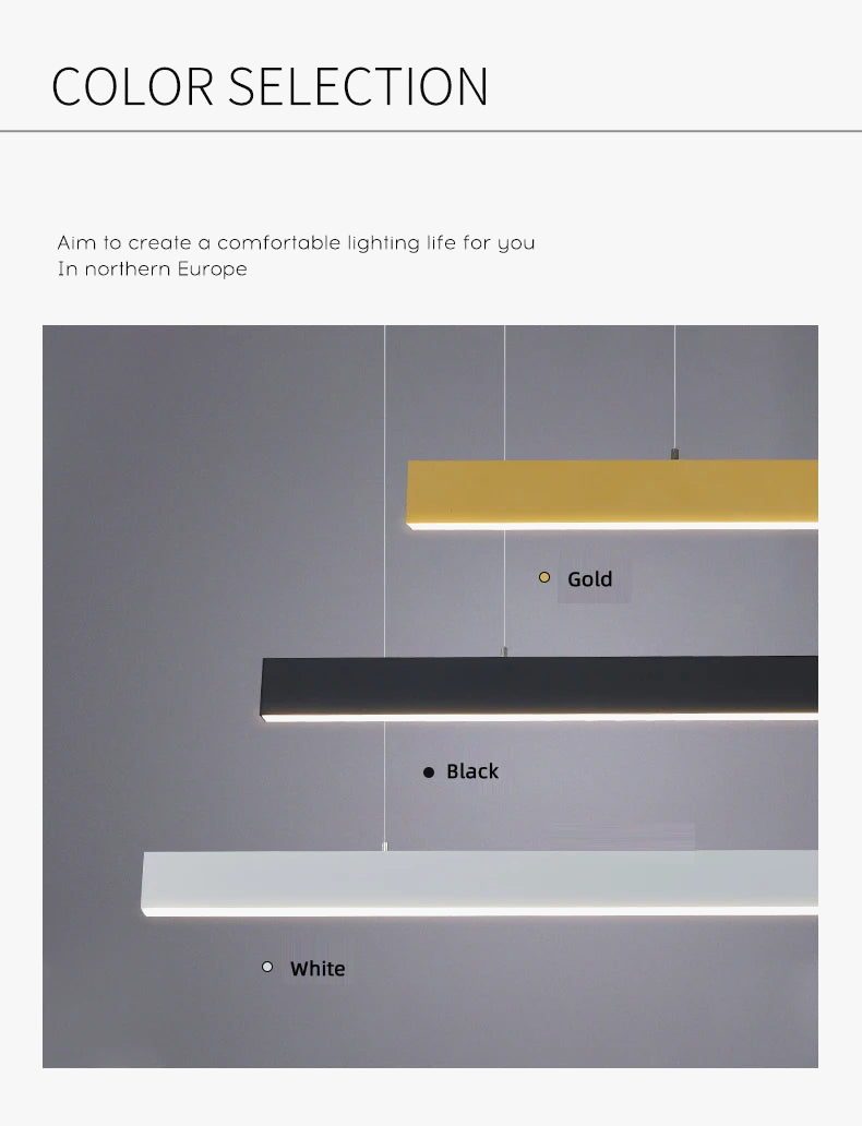 barre lumineuse led linéaire montée en surface pour bureau