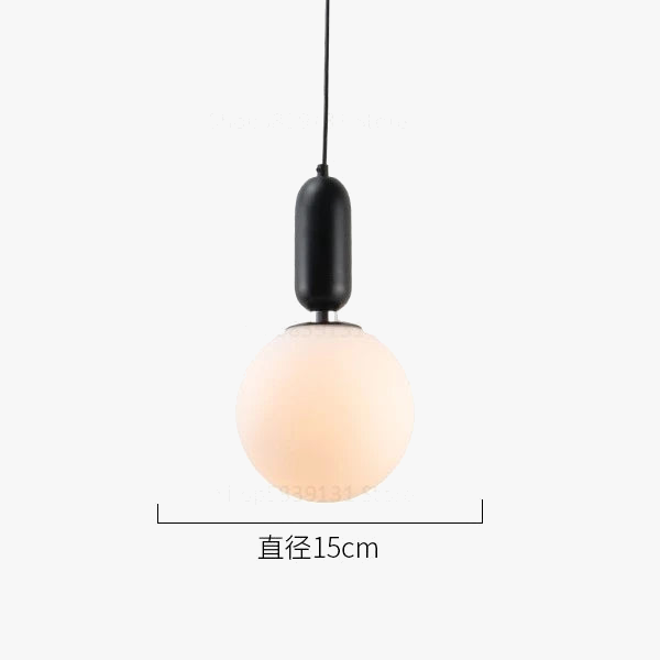 boule de verre moderne suspension lumières led éclairage intérieur décoratif