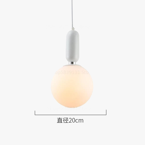 boule de verre moderne suspension lumières led éclairage intérieur décoratif