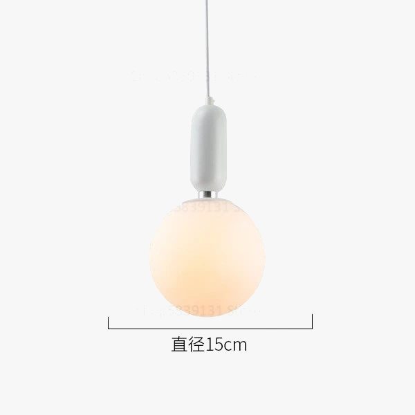 boule de verre moderne suspension lumières led éclairage intérieur décoratif