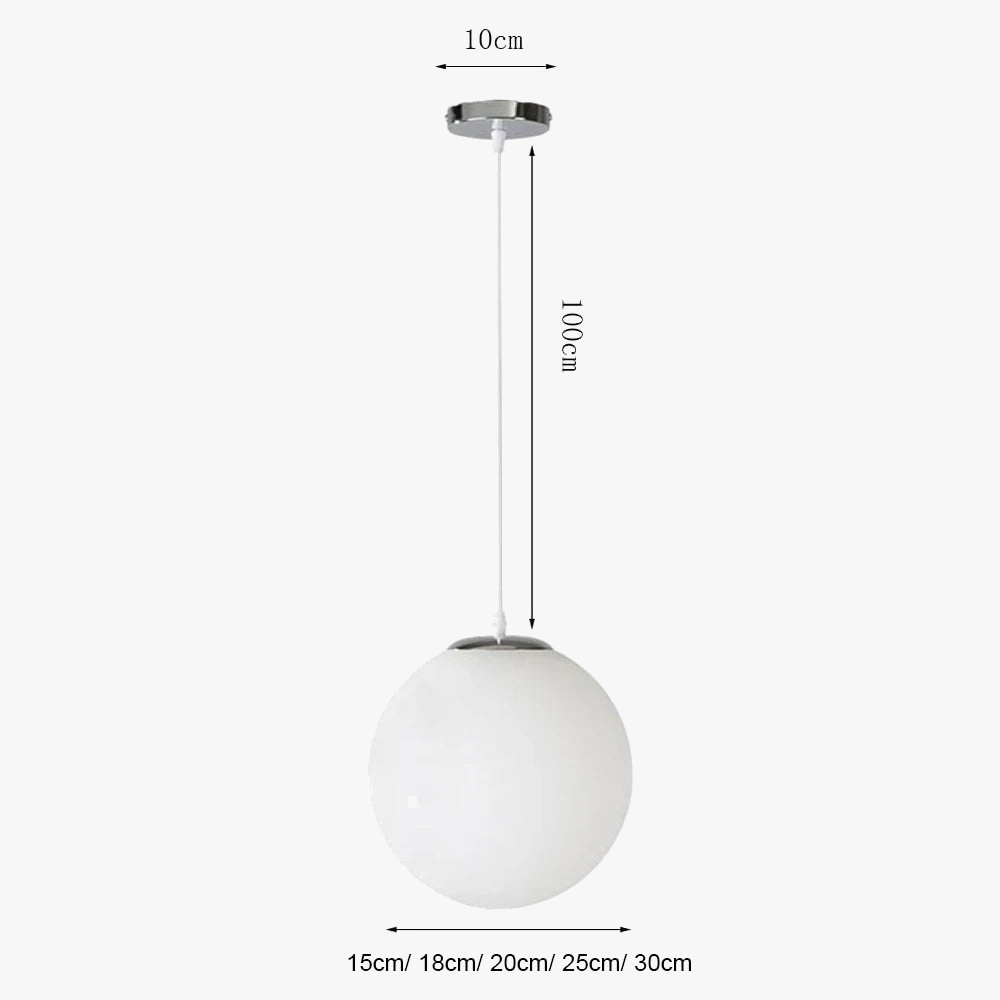 boule de verre suspension moderne pour restaurant hôtel