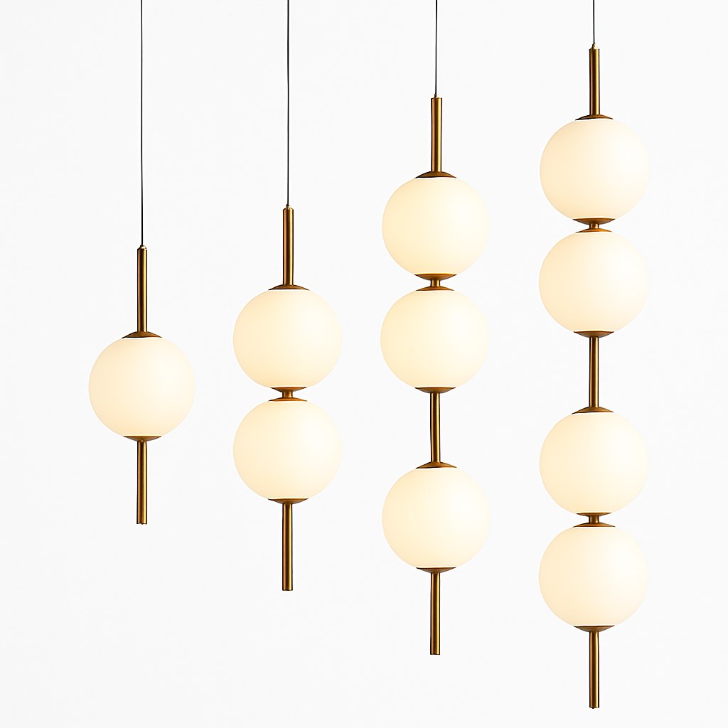 Boule de verre suspension pour chambre chevet lampe suspendue lustres de plafond éclairage moderne décoration entrée Luminaire Led