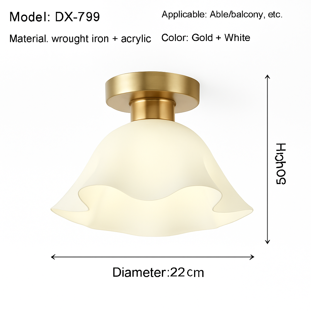 Céramique verre Led couloir plafonnier pour allée couloir vestiaire balcon nordique E27 acrylique lustre reste luminaires