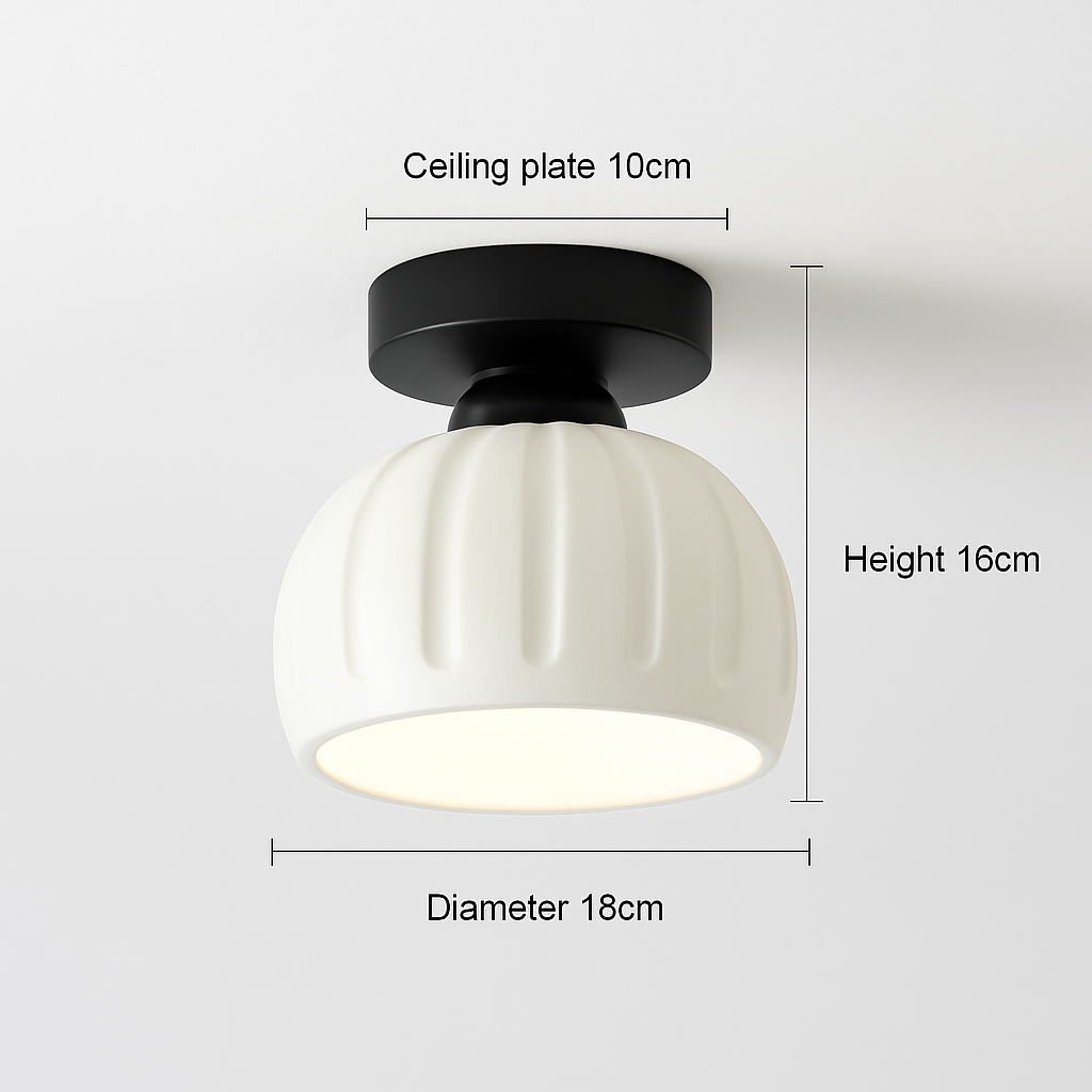 Céramique verre Led couloir plafonnier pour allée couloir vestiaire balcon nordique E27 acrylique lustre reste luminaires
