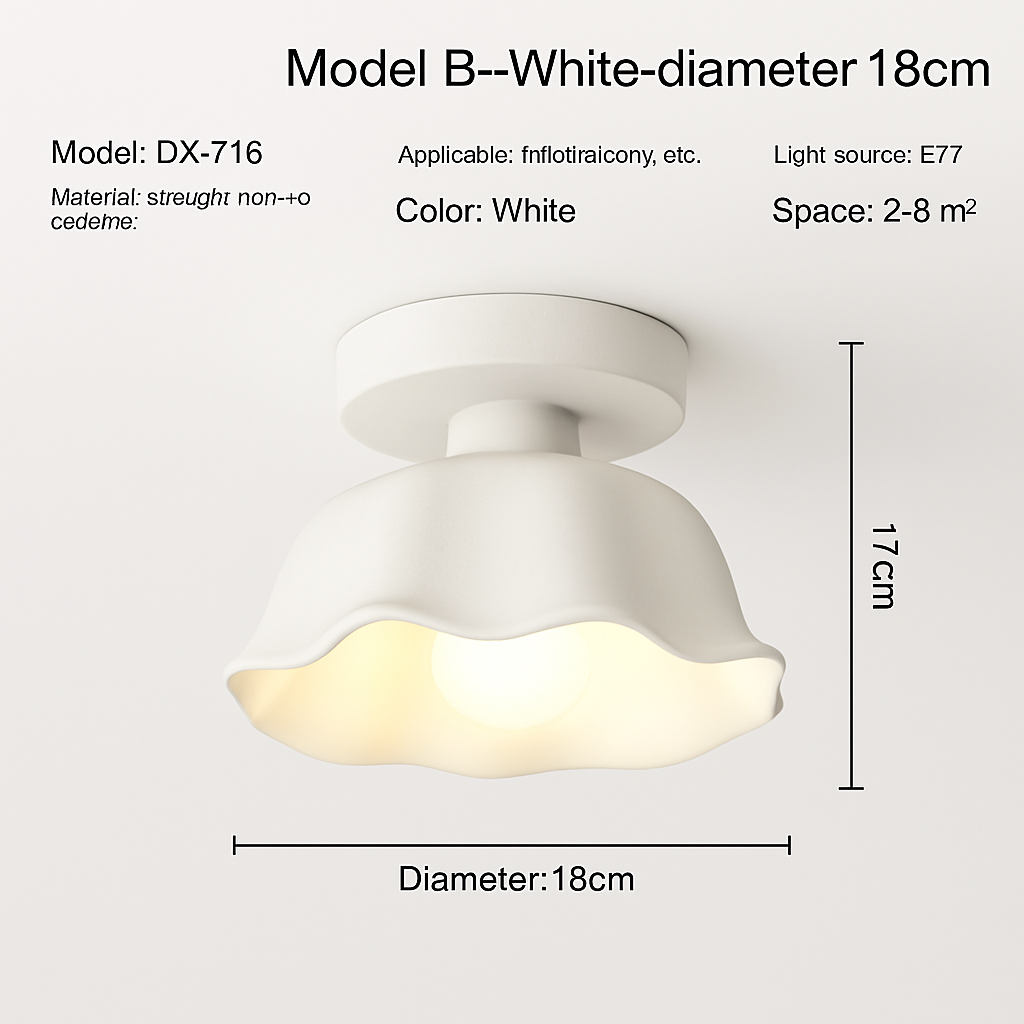Céramique verre Led couloir plafonnier pour allée couloir vestiaire balcon nordique E27 acrylique lustre reste luminaires