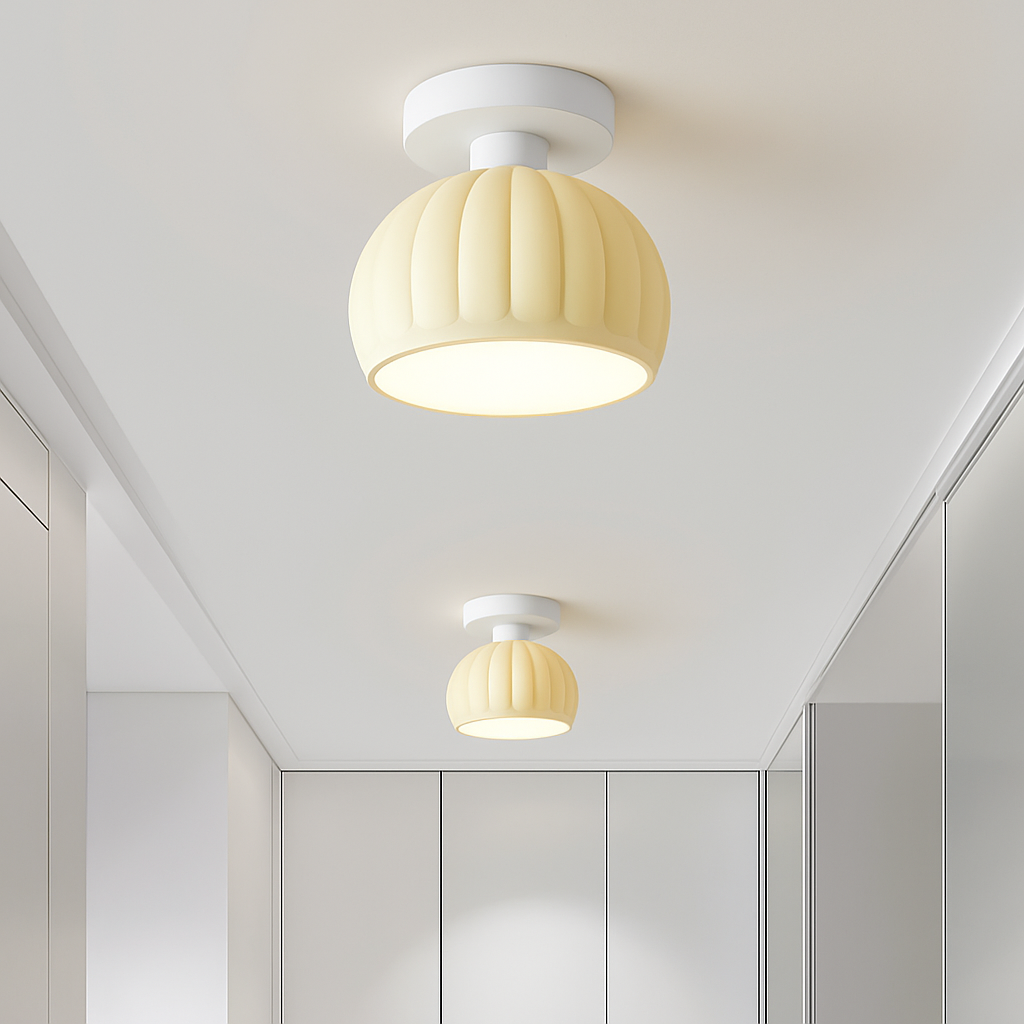 Céramique verre Led couloir plafonnier pour allée couloir vestiaire balcon nordique E27 acrylique lustre reste luminaires