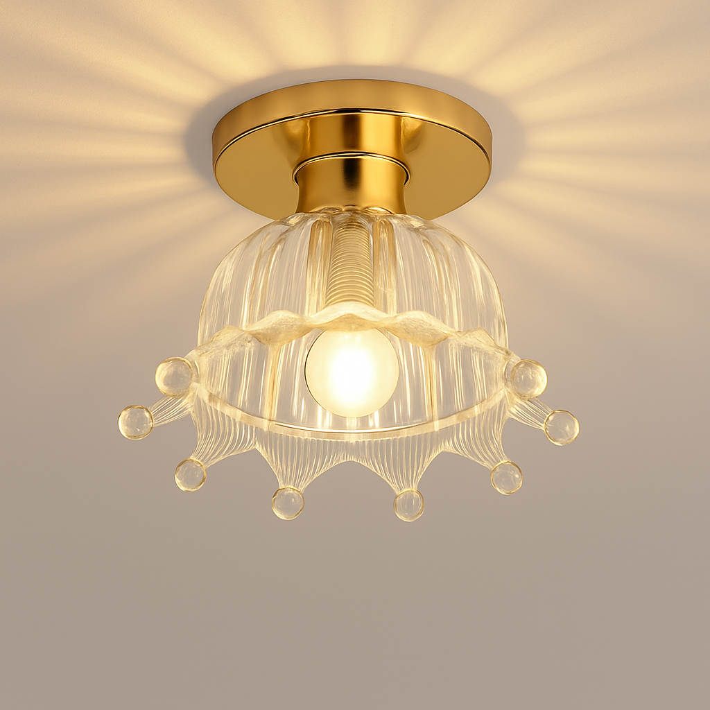 Céramique verre Led couloir plafonnier pour allée couloir vestiaire balcon nordique E27 acrylique lustre reste luminaires