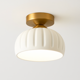 Céramique verre Led couloir plafonnier pour allée couloir vestiaire balcon nordique E27 acrylique lustre reste luminaires