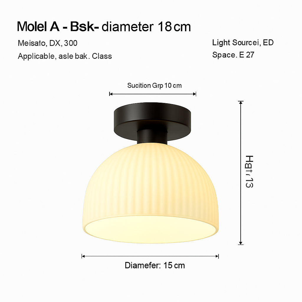 Céramique verre Led couloir plafonnier pour allée couloir vestiaire balcon nordique E27 acrylique lustre reste luminaires