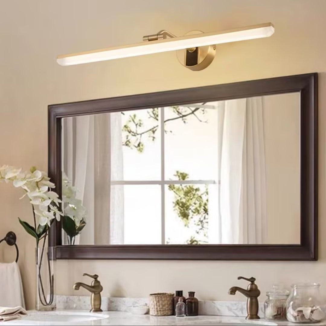 Applique de tableau LED à barre plate et bras coudé en laiton — Girofle