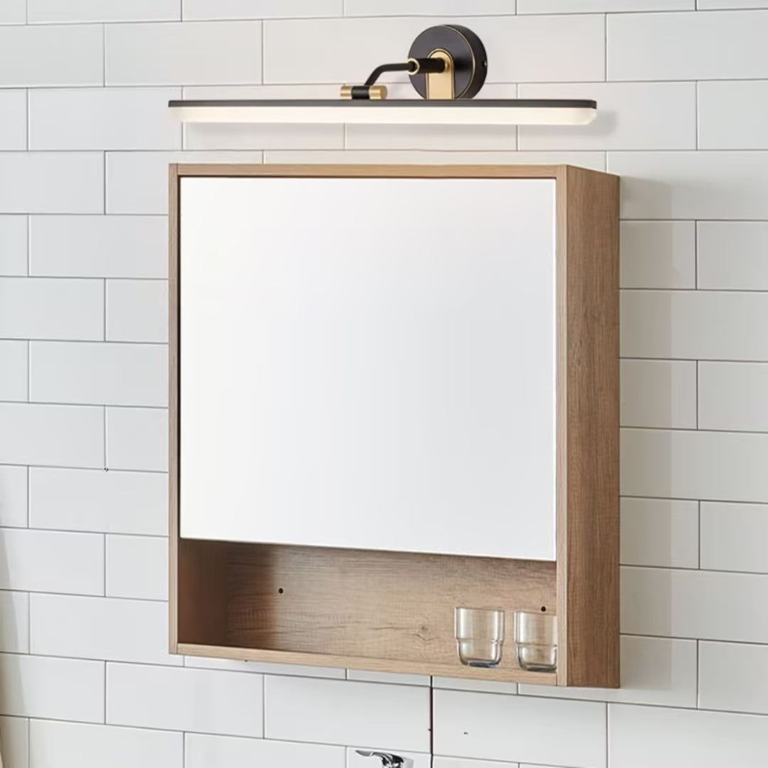 Applique de tableau LED à barre plate et bras coudé en laiton — Girofle