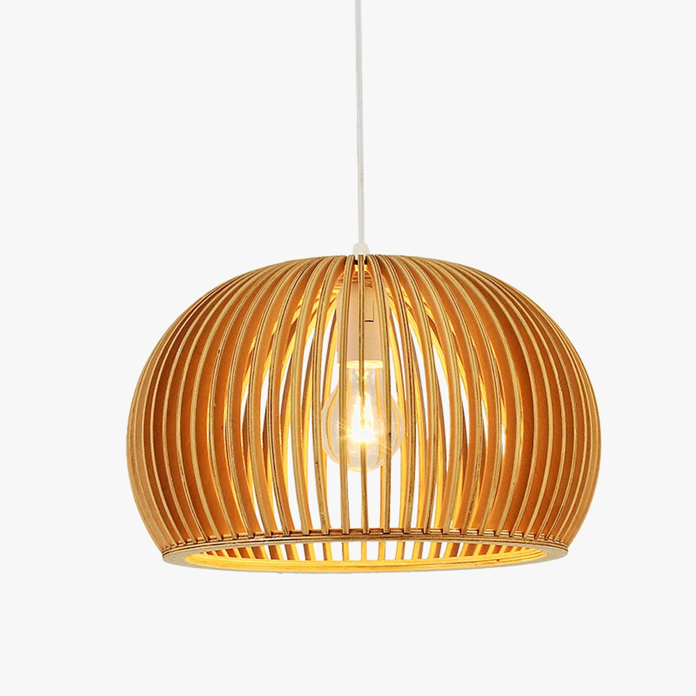cage à oiseaux en bois luminaire suspension tom bois