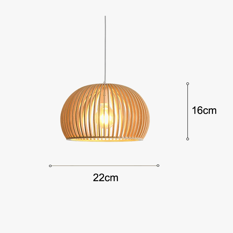 cage à oiseaux en bois luminaire suspension tom bois