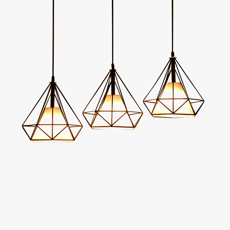 cage à oiseaux suspension lumières rétro minimaliste moderne