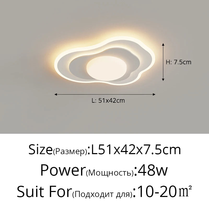 Plafonnier Chambre principale LED luxe blanc bois crème Style pour chambre salon salle d'étude vestiaire maison chaleureuse déco