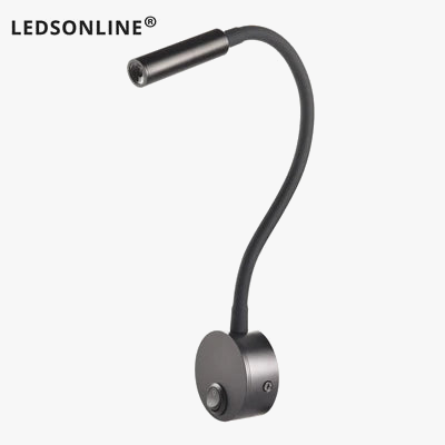 Lampe de Chevet travail étude lampe de lecture appliques 3W LED livre lampe mur veilleuse luminaires Spot LED ue US prise cordon