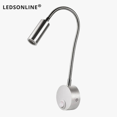 Lampe de Chevet travail étude lampe de lecture appliques 3W LED livre lampe mur veilleuse luminaires Spot LED ue US prise cordon