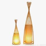 Lampadaire en bambou de style chinois
