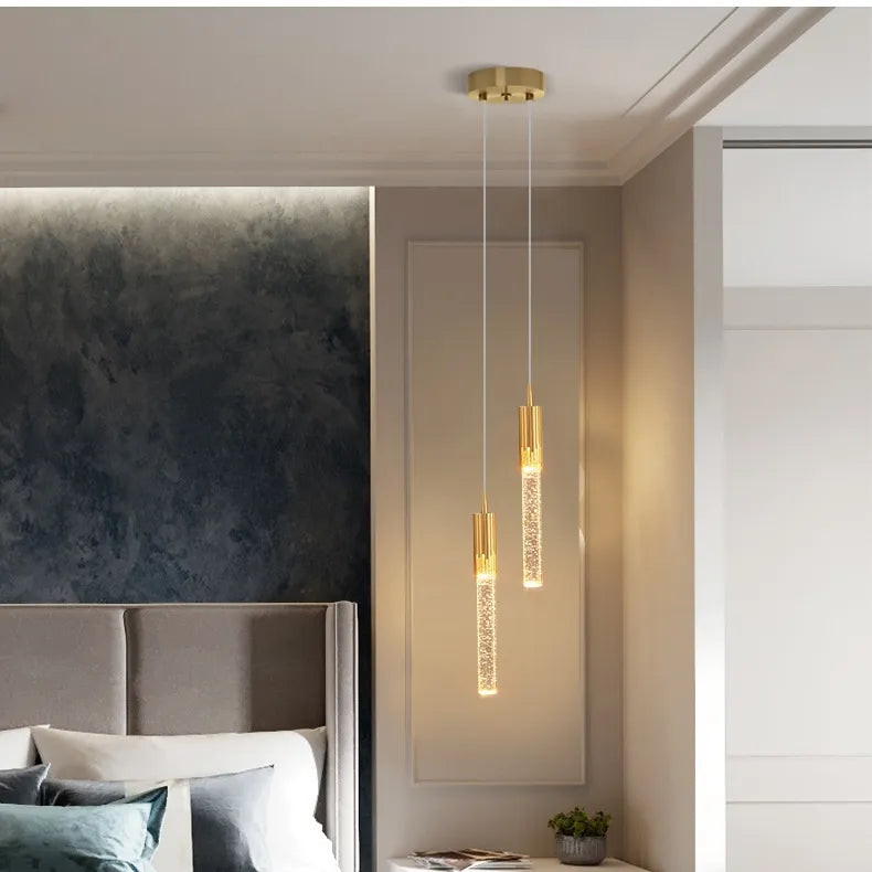 Suspension LED en cristal Éclairage créatif moderne