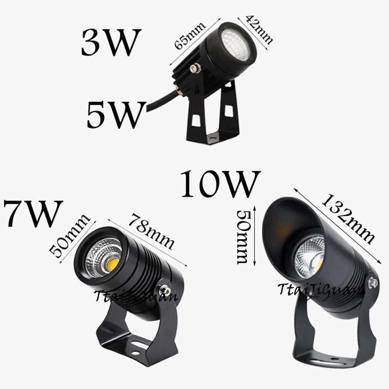éclairage de jardin led étanche à piquet pour allée extérieure