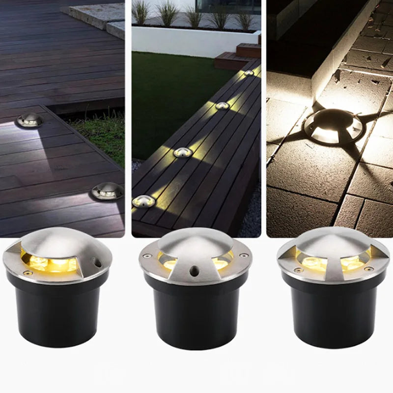 éclairage extérieur encastré pour jardin et terrasse