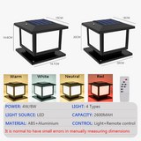 colonne lumineuse solaire à led avec télécommande pour extérieur