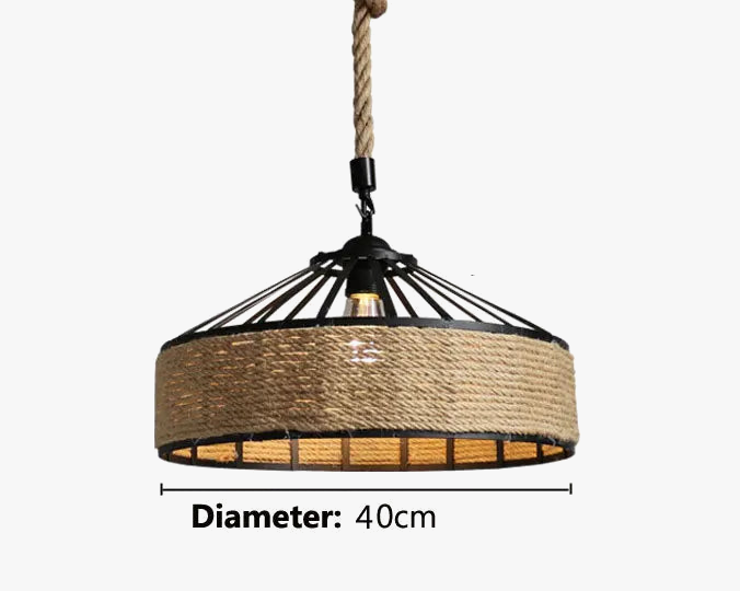 Corde de fer industrie américaine Loft lustre créatif phare Restaurant Bar café lumière salle à manger suspension lampe DropLight